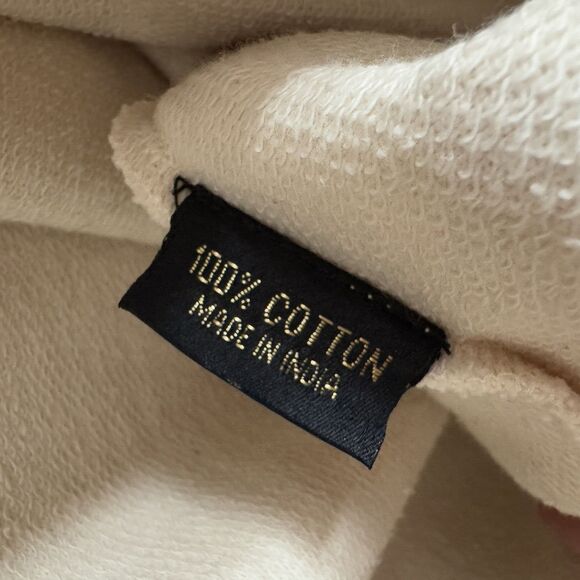 Roja Sweater Womens XL Ivory Black Embroidered Geometric Cotton Boho Cardigan - Picture 9 of 16